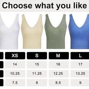 NEW lemonsky 2 Ribbed V-Neck Seamless Stretchy Camisole Tank Tops Black/Stripe M